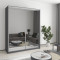Two-door wardrobe MebelStar Standard AL 2 Mirrors 170x45x210 cm Anthracite (MBS-2475)