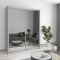 Two-door wardrobe MebelStar Standard AL 2 Mirrors 170x45x210 cm Concrete (MBS-2502)