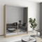 Two-door wardrobe MebelStar Standard AL 2 Mirrors 170x45x210 cm Sonoma oak (MBS-2484)