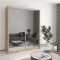 Two-door wardrobe MebelStar Standard AL 2 Mirrors 170x45x210 cm Tahoe Oak (MBS-3484)