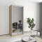 Two-door wardrobe MebelStar Standard AL 2 Mirrors 90x45x210 cm Sonoma oak (MBS-2476)