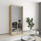 Two-door wardrobe MebelStar Standard AL 2 Mirrors 90x45x210 cm Tahoe Oak (MBS-3476)