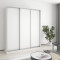 MebelStar Three-door wardrobe Standard AL 3DSP Alaska white, 180x45x210 cm (MBS-2818)