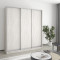 MebelStar Three-door wardrobe Standard AL 3DSP Alaska gray, 190x45x210 cm (MBS-2879)