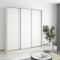 MebelStar Three-door wardrobe Standard AL 3DSP Alaska white, 190x45x210 cm (MBS-2819)