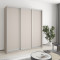 MebelStar Three-door wardrobe Standard AL 3DSP Cashmere, 190x45x210 cm (MBS-2855)
