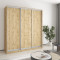 MebelStar Three-door wardrobe Standard AL 3DSP Tahoe oak, 190x45x210 cm (MBS-4212)