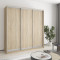 MebelStar Three-door wardrobe Combo AL 3DSP Sonoma Oak, 200x60x210 cm (MBS-3304)