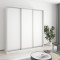 MebelStar Three-door wardrobe Combo AL 3DSP Alaska white, 200x60x240 cm (MBS-1727)
