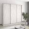 MebelStar Three-door wardrobe Standard AL 3DSP Alaska gray, 210x45x210 cm (MBS-2881)