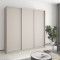 MebelStar Three-door wardrobe Standard AL 3DSP Cashmere, 210x45x210 cm (MBS-2857)