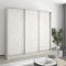 MebelStar Three-door wardrobe Standard AL 3DSP Alaska gray, 220x45x210 cm (MBS-2882)