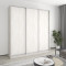 MebelStar Three-door wardrobe Combo AL 3DSP Alaska gray, 220x60x240 cm (MBS-2092)