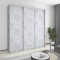 MebelStar Three-door wardrobe Combo AL 3DSP Concrete, 220x60x240 cm (MBS-2080)