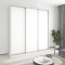 MebelStar Three-door wardrobe Combo AL 3DSP Alaska white, 220x60x240 cm (MBS-2032)