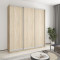 MebelStar Three-door wardrobe Combo AL 3DSP Sonoma Oak, 220x60x240 cm (MBS-2056)