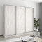 MebelStar Three-door wardrobe Standard AL 3DSP Alaska gray, 230x45x210 cm (MBS-2883)