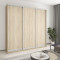 MebelStar Three-door wardrobe Combo AL 3DSP Sonoma Oak, 240x45x240 cm (MBS-2052)