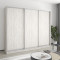 MebelStar Three-door wardrobe Combo AL 3DSP Alaska gray, 250x45x210 cm (MBS-3189)
