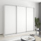 MebelStar Three-door wardrobe Combo AL 3DSP Alaska white, 250x45x210 cm (MBS-3149)