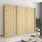 MebelStar Three-door wardrobe Combo AL 3DSP Tahoe oak, 250x45x210 cm (MBS-4272)