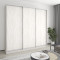 MebelStar Three-door wardrobe Combo AL 3DSP Alaska gray, 250x60x240 cm (MBS-2095)
