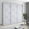 MebelStar Three-door wardrobe Combo AL 3DSP Concrete, 250x60x240 cm (MBS-2083)