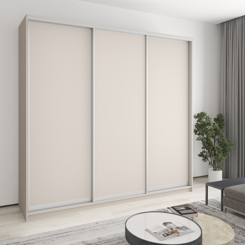 Шкаф-купе трехдверный MebelStar Уни AL 3ДСП 250x45x240 см Кашемир (MBS-1907)