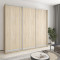 MebelStar Three-door wardrobe Combo AL 3DSP Sonoma Oak, 260x60x240 cm (MBS-2060)