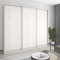 MebelStar Three-door wardrobe Combo AL 3DSP Alaska gray, 270x60x240 cm (MBS-2097)