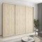 MebelStar Three-door wardrobe Combo AL 3DSP Sonoma Oak, 270x60x240 cm (MBS-2061)