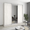 MebelStar Three-door wardrobe Standard AL 2DSP/Mirror Alaska gray, 230x60x240 cm (MBS-1857)