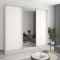 MebelStar Three-door wardrobe Combo AL 2DSP/Mirror Alaska gray, 260x45x240 cm (MBS-2162)