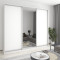 MebelStar Three-door wardrobe Combo AL 2DSP/Mirror Alaska white, 270x60x240 cm (MBS-2109)