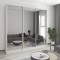 MebelStar Three-door wardrobe Combo AL 3 Mirrors Alaska gray, 250x60x240 cm (MBS-2239)
