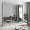 MebelStar Three-door wardrobe Combo AL 3 Mirrors Concrete, 250x60x240 cm (MBS-2227)