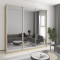 MebelStar Three-door wardrobe Combo AL 3 Mirrors Sonoma oak, 250x60x240 cm (MBS-2203)