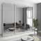 MebelStar Three-door wardrobe Combo AL 3 Mirrors Concrete, 270x60x240 cm (MBS-2229)