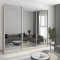 MebelStar Three-door wardrobe Combo AL 3 Mirrors Cashmere, 270x60x240 cm (MBS-2217)