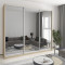 MebelStar Three-door wardrobe Combo AL 3 Mirrors Sonoma oak, 270x60x240 cm (MBS-2205)