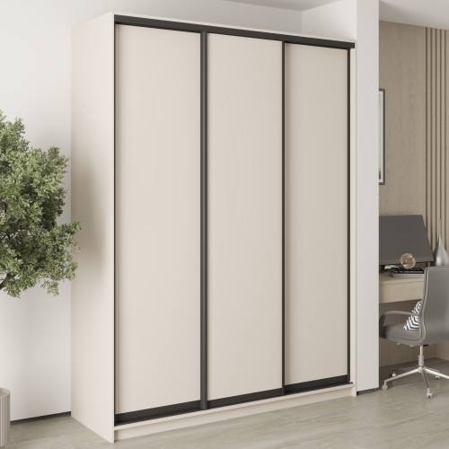 MebelStar Three-door wardrobe Standard BG 3DSP Cashmere, 180x45x240 cm (MBS-8580)