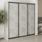 MebelStar Three-door wardrobe Standard BG 3DSP Concrete, 190x45x210 cm (MBS-8269)