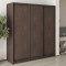 MebelStar Three-door wardrobe Standard BG 3DSP Ristreto oak, 190x45x210 cm (MBS-8293)