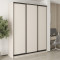 MebelStar Three-door wardrobe Standard BG 3DSP Cashmere, 190x45x240 cm (MBS-8581)