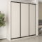 MebelStar Three-door wardrobe Standard BG 3DSP Cashmere, 210x45x240 cm (MBS-8583)