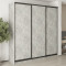 MebelStar Three-door wardrobe Standard BG 3DSP Concrete, 230x45x240 cm (MBS-8597)