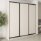 MebelStar Three-door wardrobe Standard BG 3DSP Cashmere, 230x45x240 cm (MBS-8585)