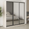 MebelStar Three-door wardrobe Standard BG 3 Mirrors Cashmere, 200x45x210 cm (MBS-8474)