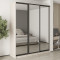 MebelStar Three-door wardrobe Standard BG 3 Mirrors Cashmere, 200x45x240 cm (MBS-8798)