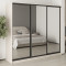 MebelStar Three-door wardrobe Standard BG 3 Mirrors Cashmere, 230x45x210 cm (MBS-8477)
